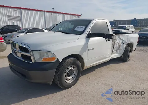 2010 Dodge Ram 1500 St из США, поврежденный, VIN 3D7JB1EK3AG165980